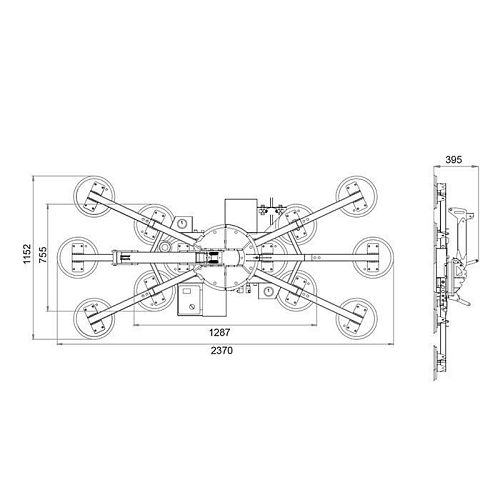 Вакуумные присоски GVI 6+6